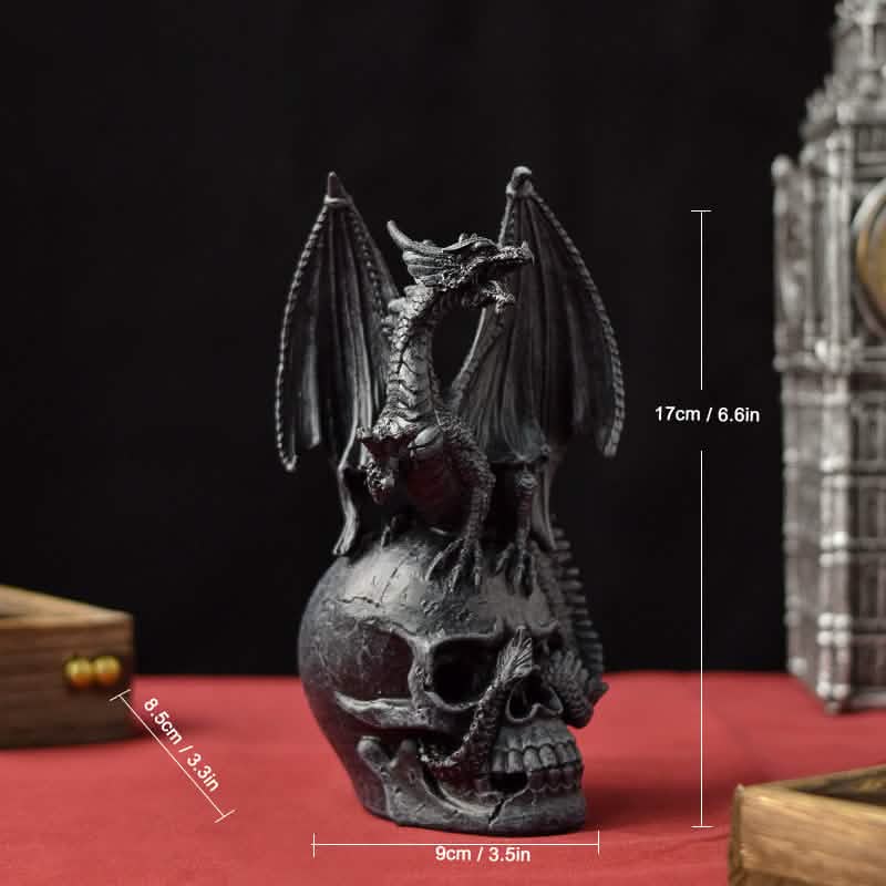 Dragon Candlestick Statue – Gothic Resin Sculpture Ornament for Home & Fantasy Décor