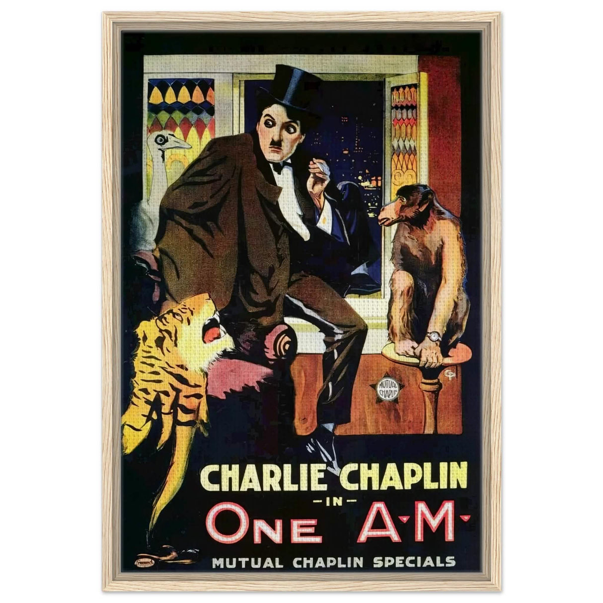 da vinci pop art wall art print charlie chaplin one amAluminum Print