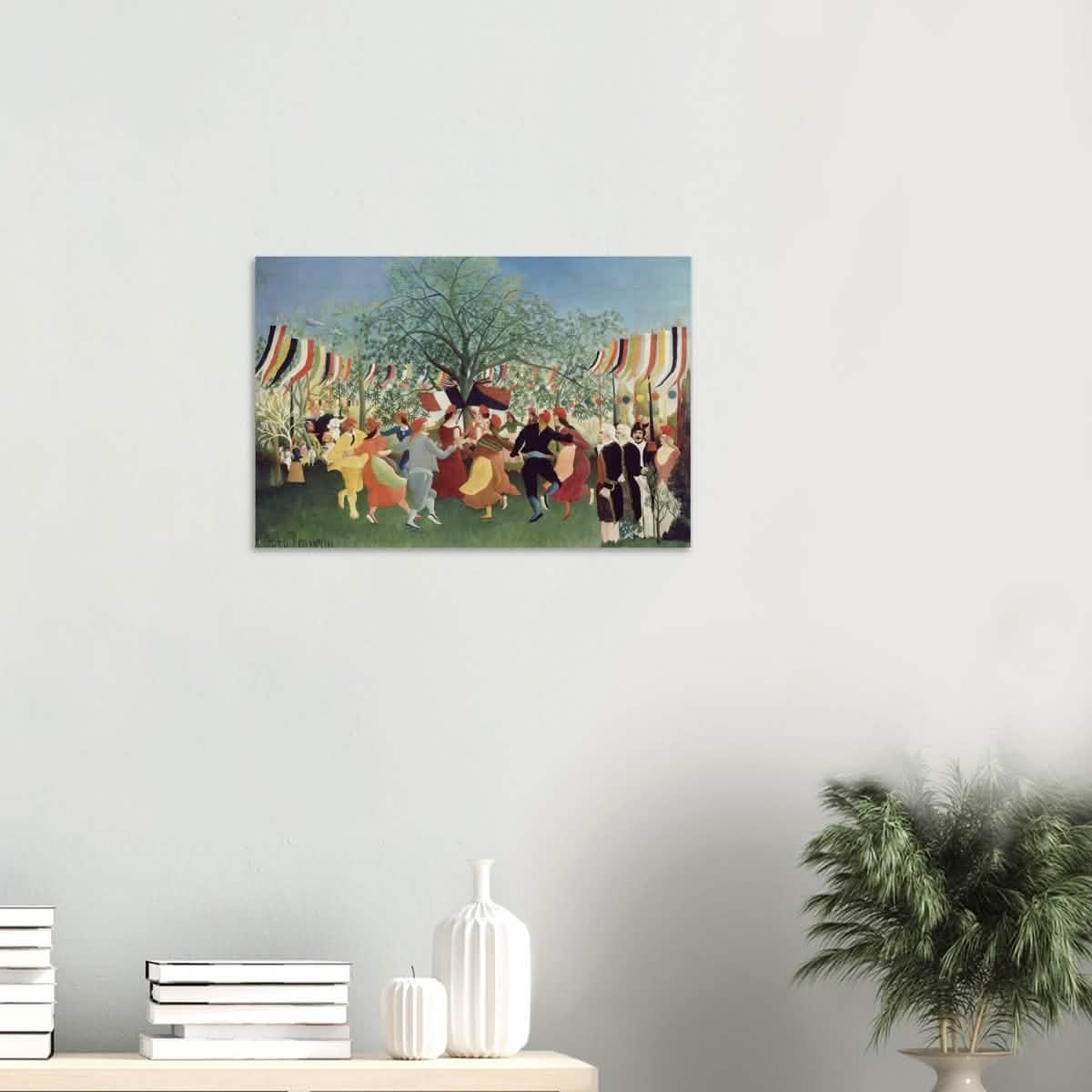 A Centennial of Independence by Henri Rousseau | Naïve Vintage art print - Wood Prints - 40x60 cm / 16x24″ - 10 mm