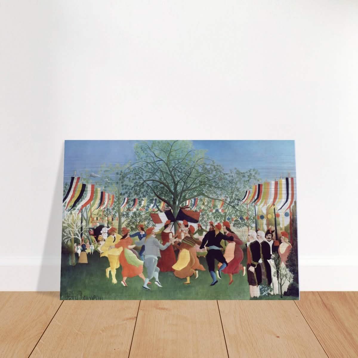 A Centennial of Independence by Henri Rousseau | Naïve Vintage art print - Brushed Aluminum Print - 40x60 cm / 16x24″ -