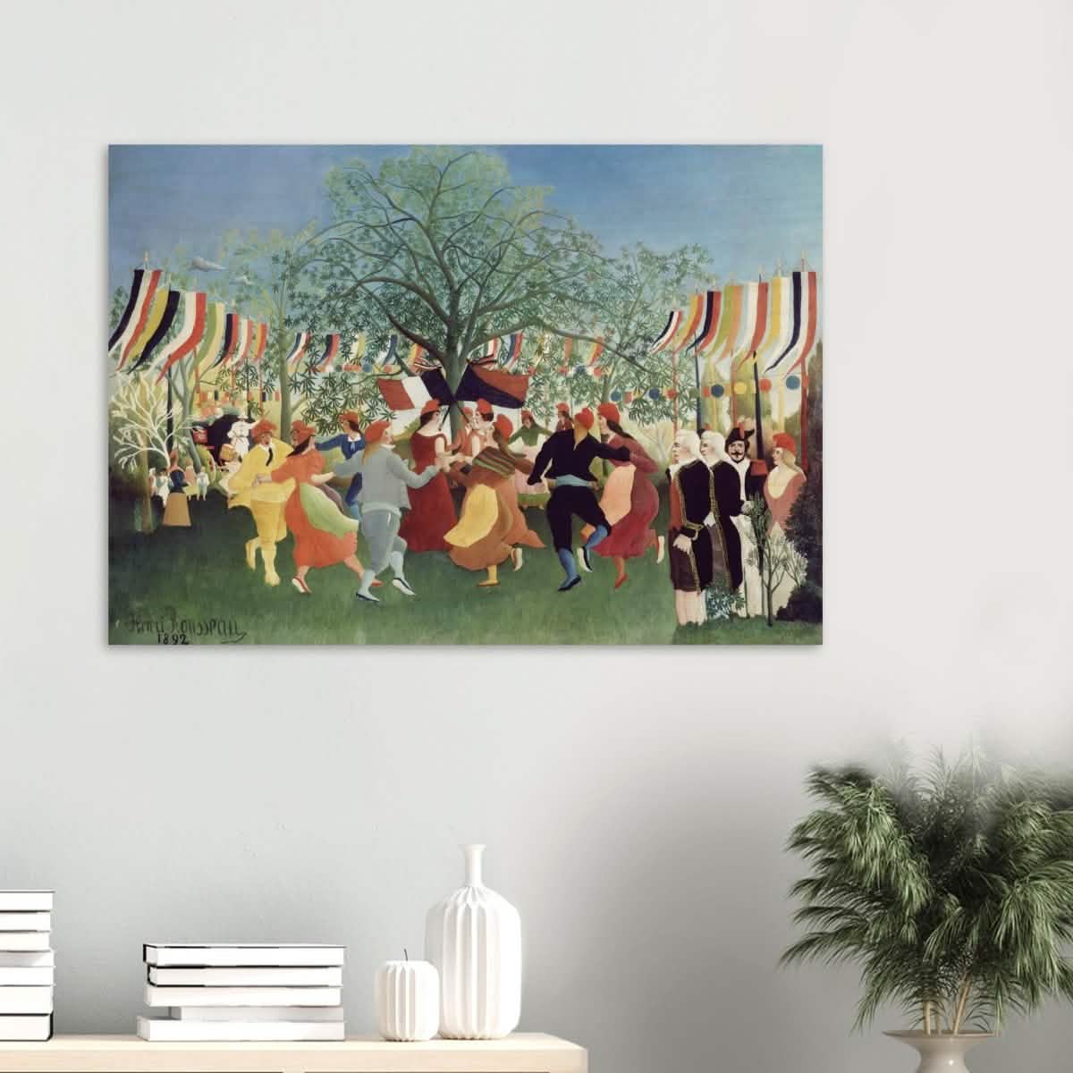 A Centennial of Independence by Henri Rousseau | Naïve Vintage art print - Wood Prints - 70x100 cm / 28x40″ - 10 mm