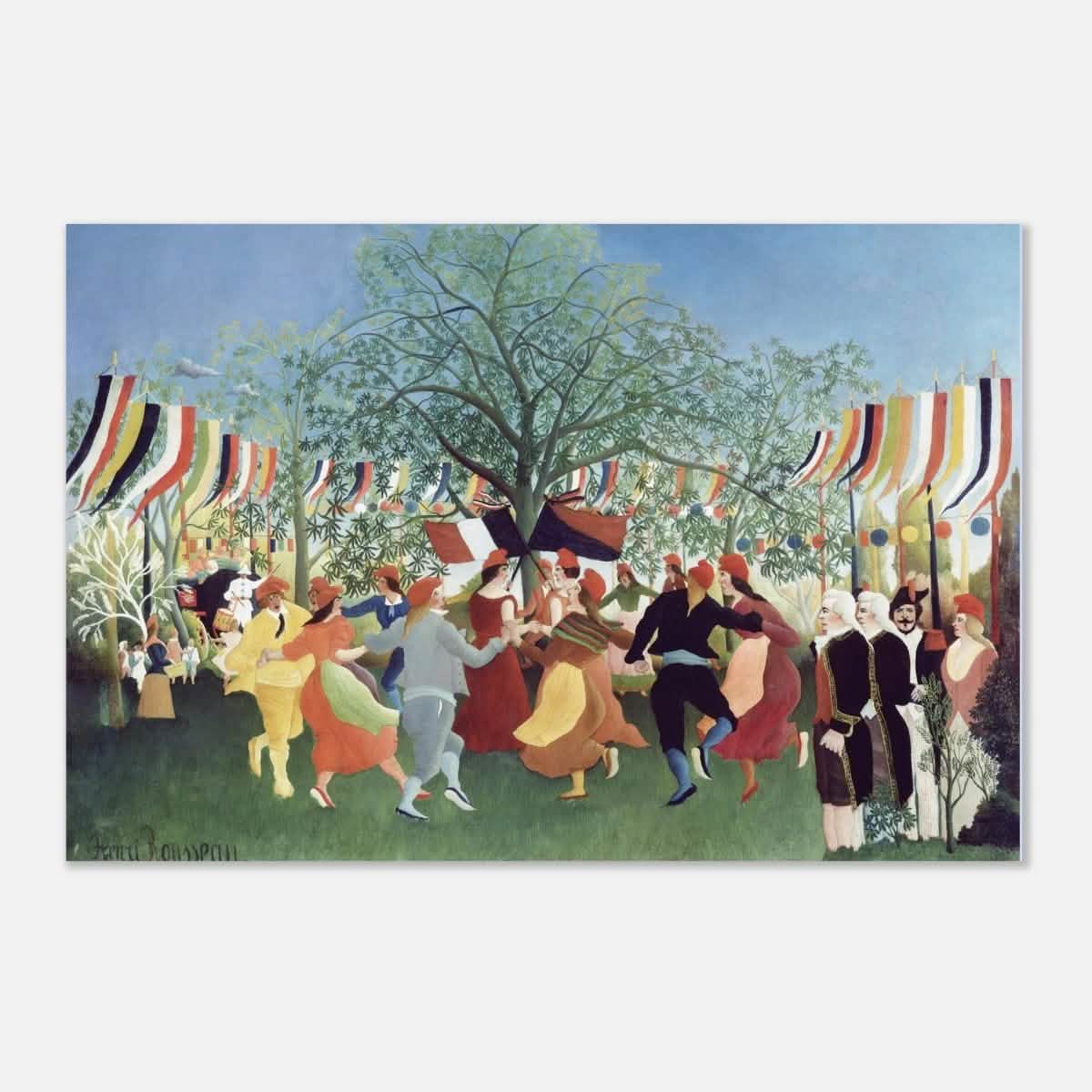 A Centennial of Independence by Henri Rousseau | Naïve Vintage art print - Aluminum Print - 50x75 cm / 20x30″ -