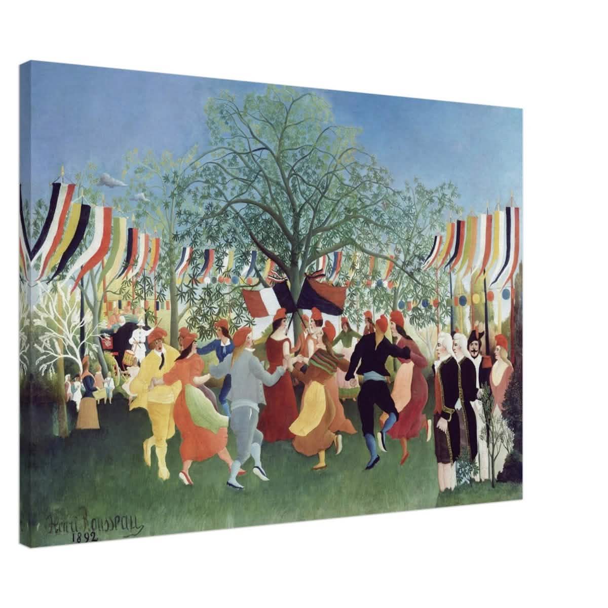 A Centennial of Independence by Henri Rousseau | Naïve Vintage art print - Canvas - 70x100 cm / 28x40″ - Thick