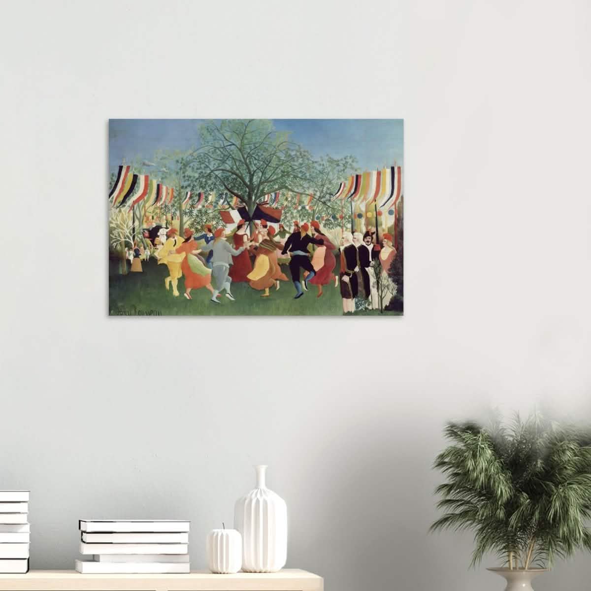 A Centennial of Independence by Henri Rousseau | Naïve Vintage art print - Wood Prints - 50x75 cm / 20x30″ - 10 mm