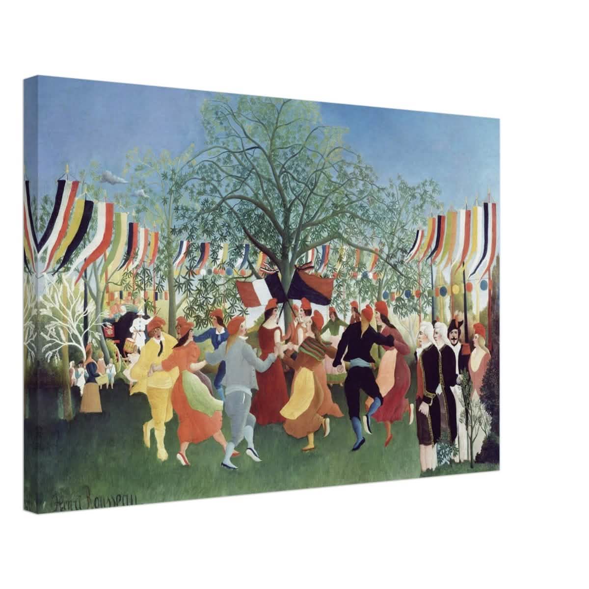 A Centennial of Independence by Henri Rousseau | Naïve Vintage art print - Canvas - 50x75 cm / 20x30″ - Thick