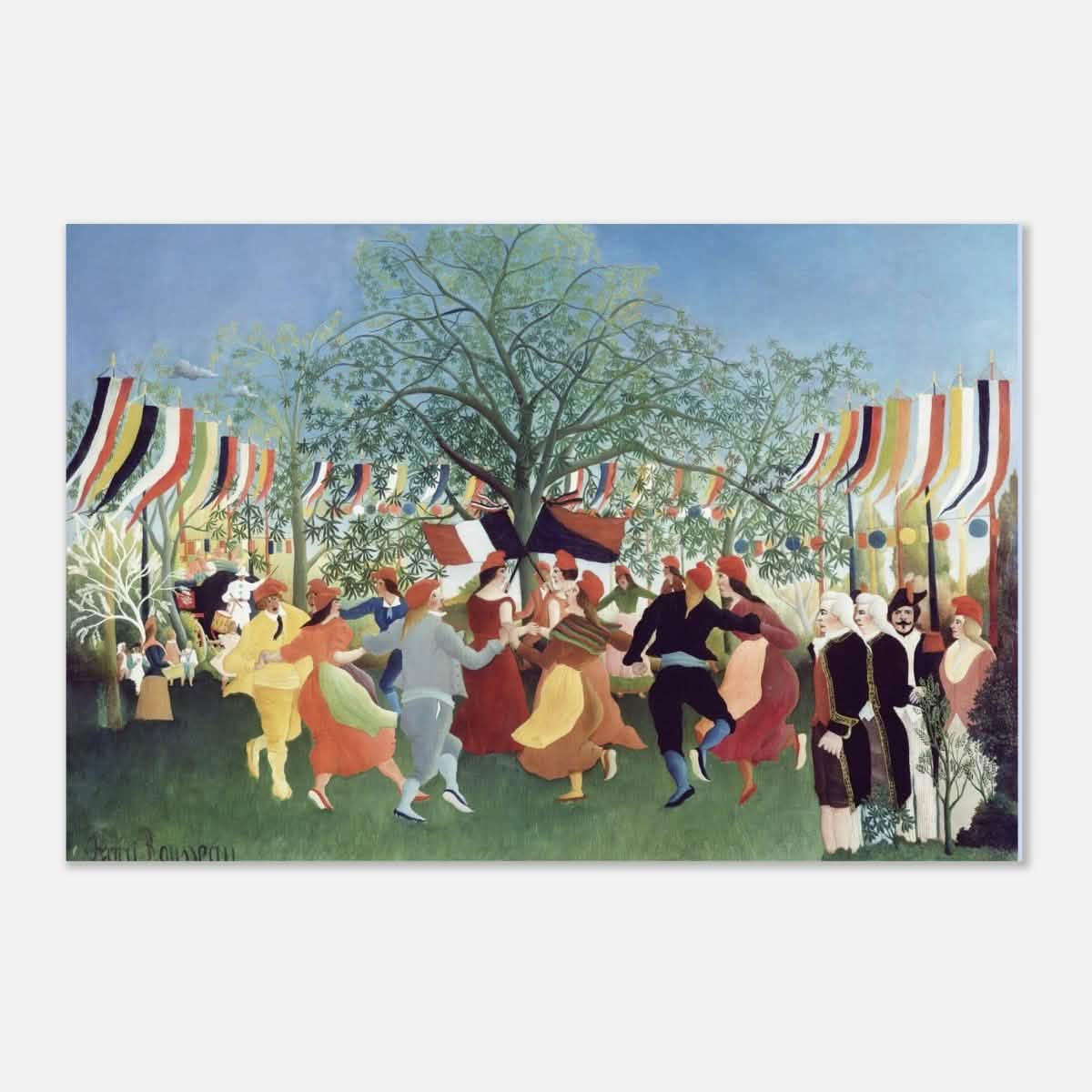 A Centennial of Independence by Henri Rousseau | Naïve Vintage art print - Aluminum Print - 30x45 cm / 12x18″ -