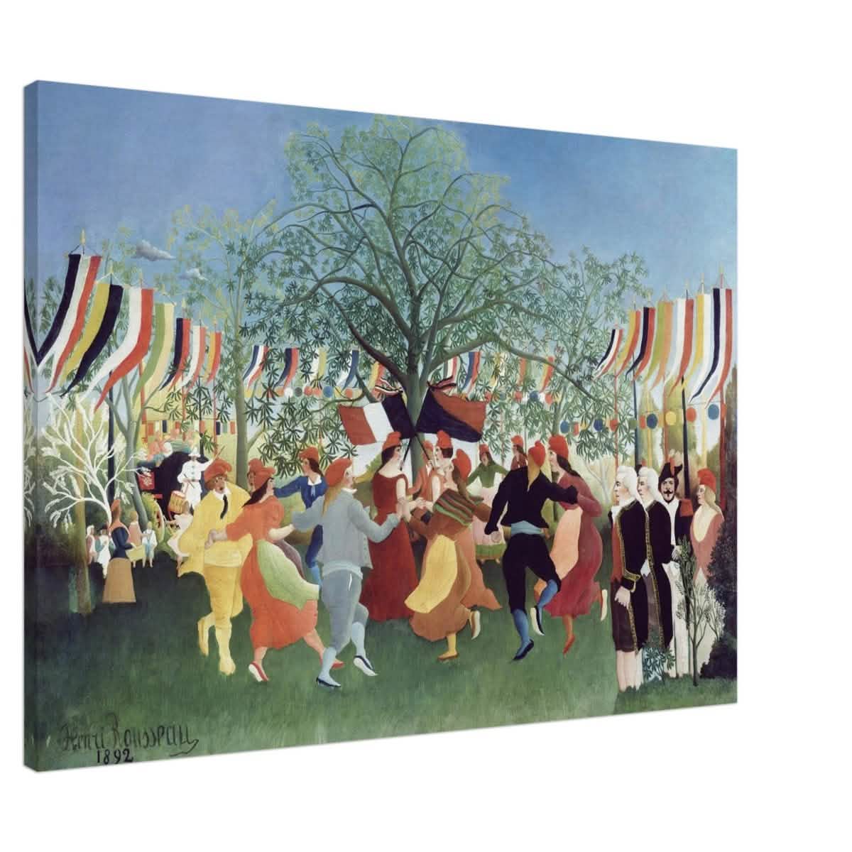 A Centennial of Independence by Henri Rousseau | Naïve Vintage art print - Canvas - 70x100 cm / 28x40″ - Slim
