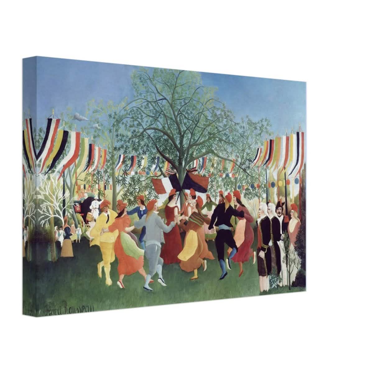 A Centennial of Independence by Henri Rousseau | Naïve Vintage art print - Canvas - 30x45 cm / 12x18″ - Thick