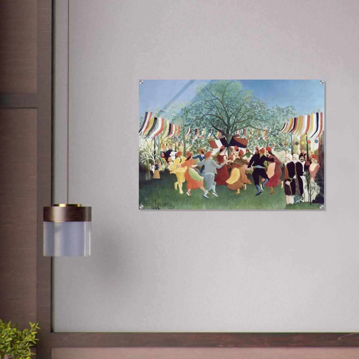 A Centennial of Independence by Henri Rousseau | Naïve Vintage art print - Acrylic Print - 70x100 cm / 28x40″ -