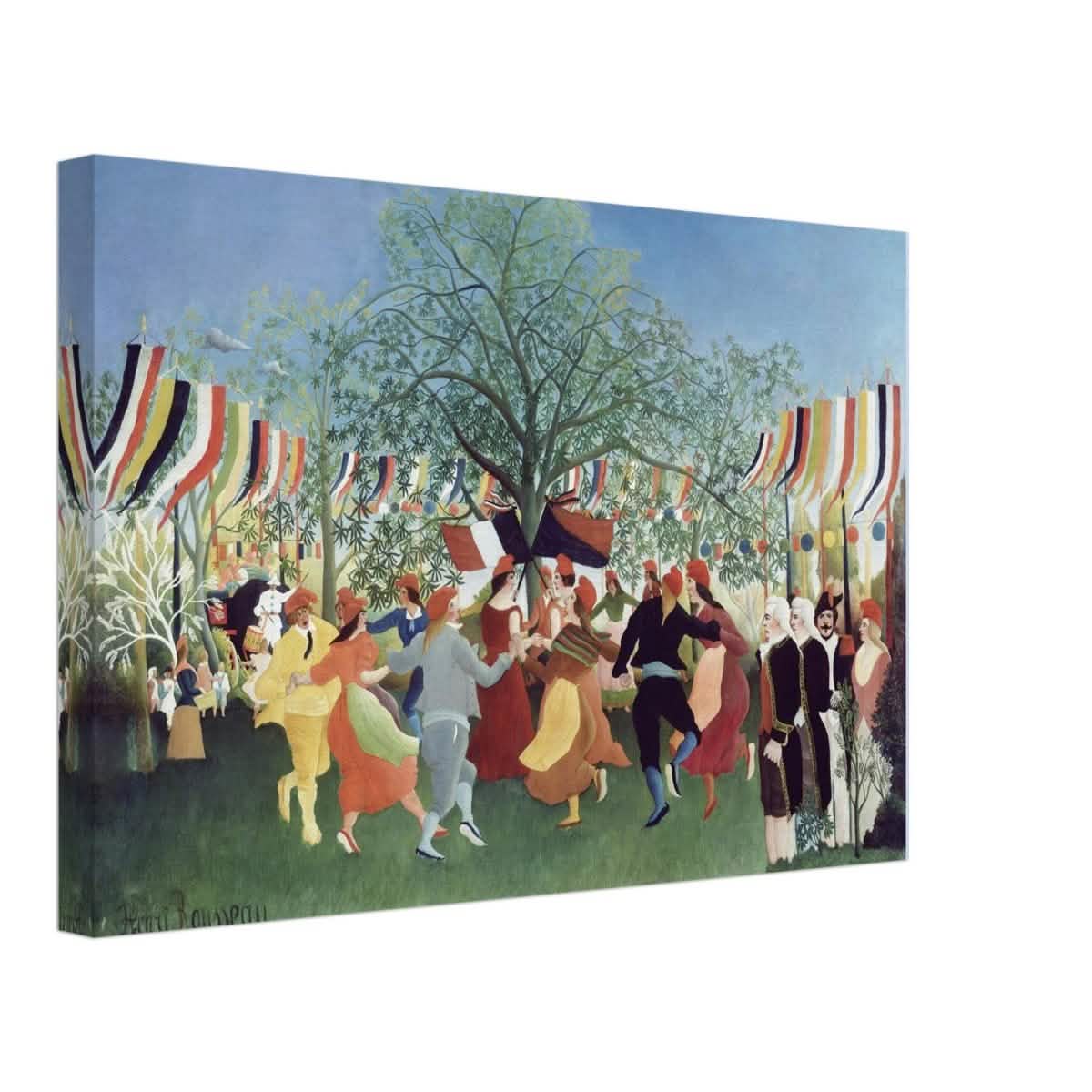 A Centennial of Independence by Henri Rousseau | Naïve Vintage art print - Canvas - 30x45 cm / 12x18″ - Slim