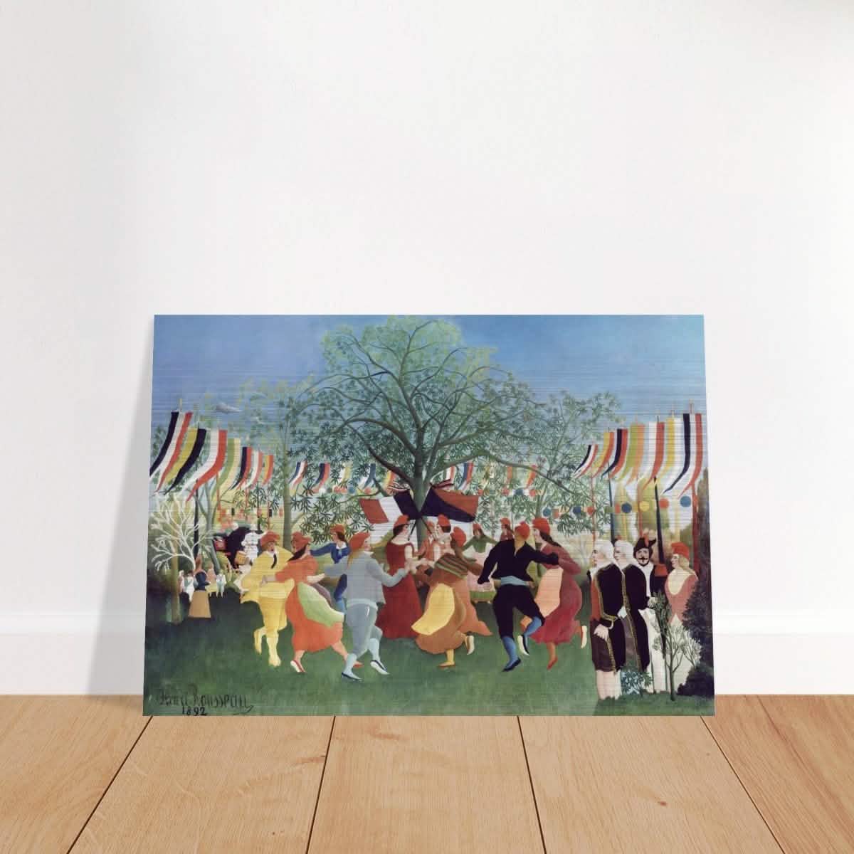 A Centennial of Independence by Henri Rousseau | Naïve Vintage art print - Brushed Aluminum Print - 70x100 cm / 28x40″ -