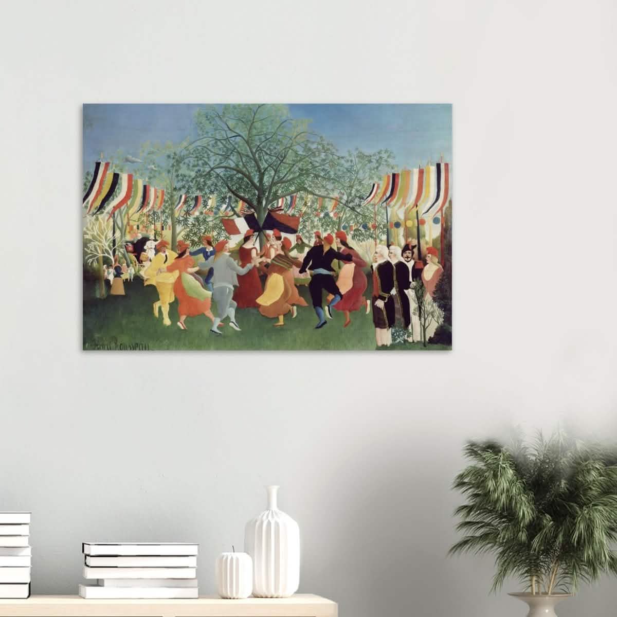 A Centennial of Independence by Henri Rousseau | Naïve Vintage art print - Wood Prints - 60x90 cm / 24x36″ - 20 mm