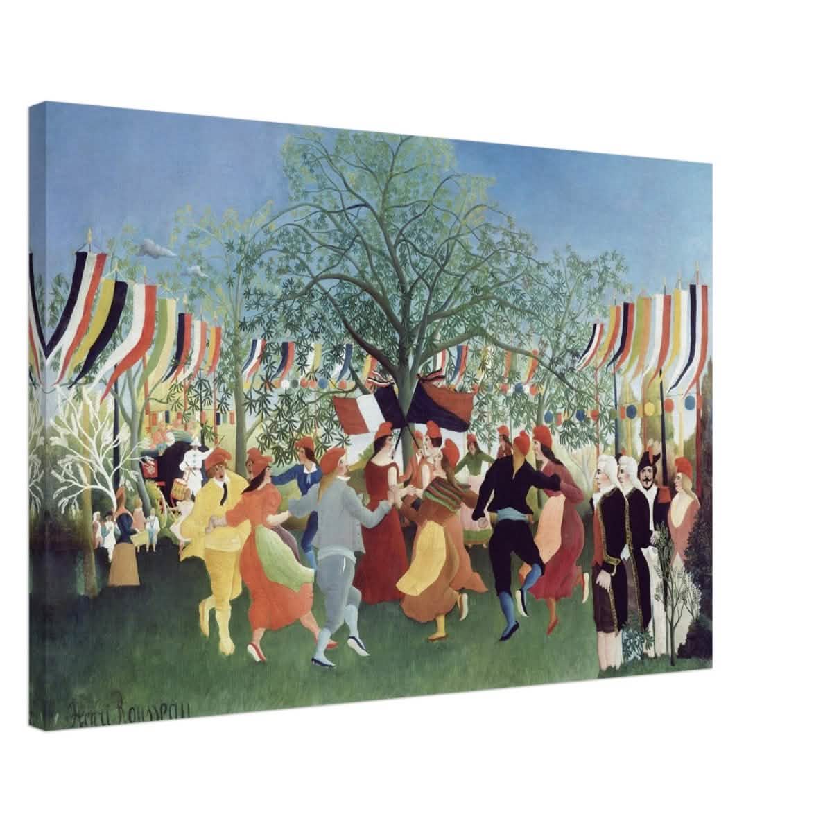 A Centennial of Independence by Henri Rousseau | Naïve Vintage art print - Canvas - 60x90 cm / 24x36″ - Thick