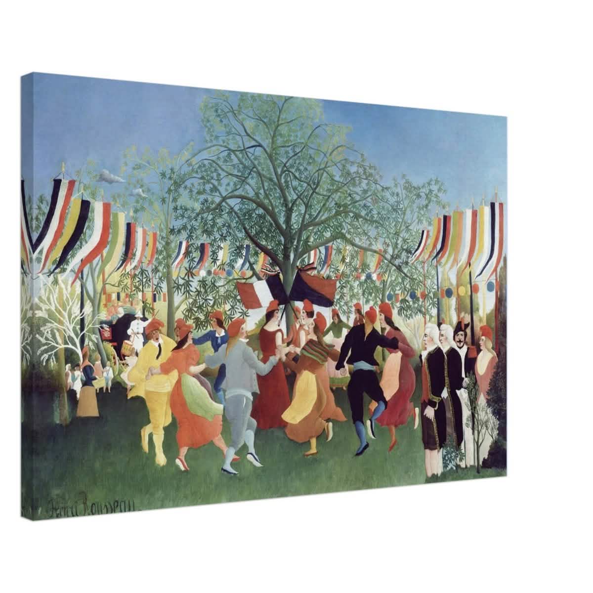A Centennial of Independence by Henri Rousseau | Naïve Vintage art print - Canvas - 50x75 cm / 20x30″ - Slim