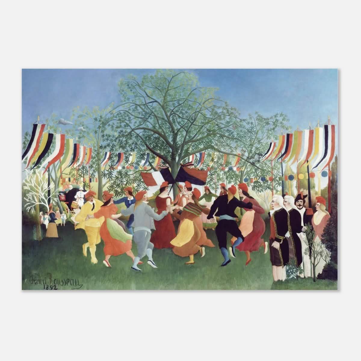 A Centennial of Independence by Henri Rousseau | Naïve Vintage art print - Aluminum Print - 70x100 cm / 28x40″ -