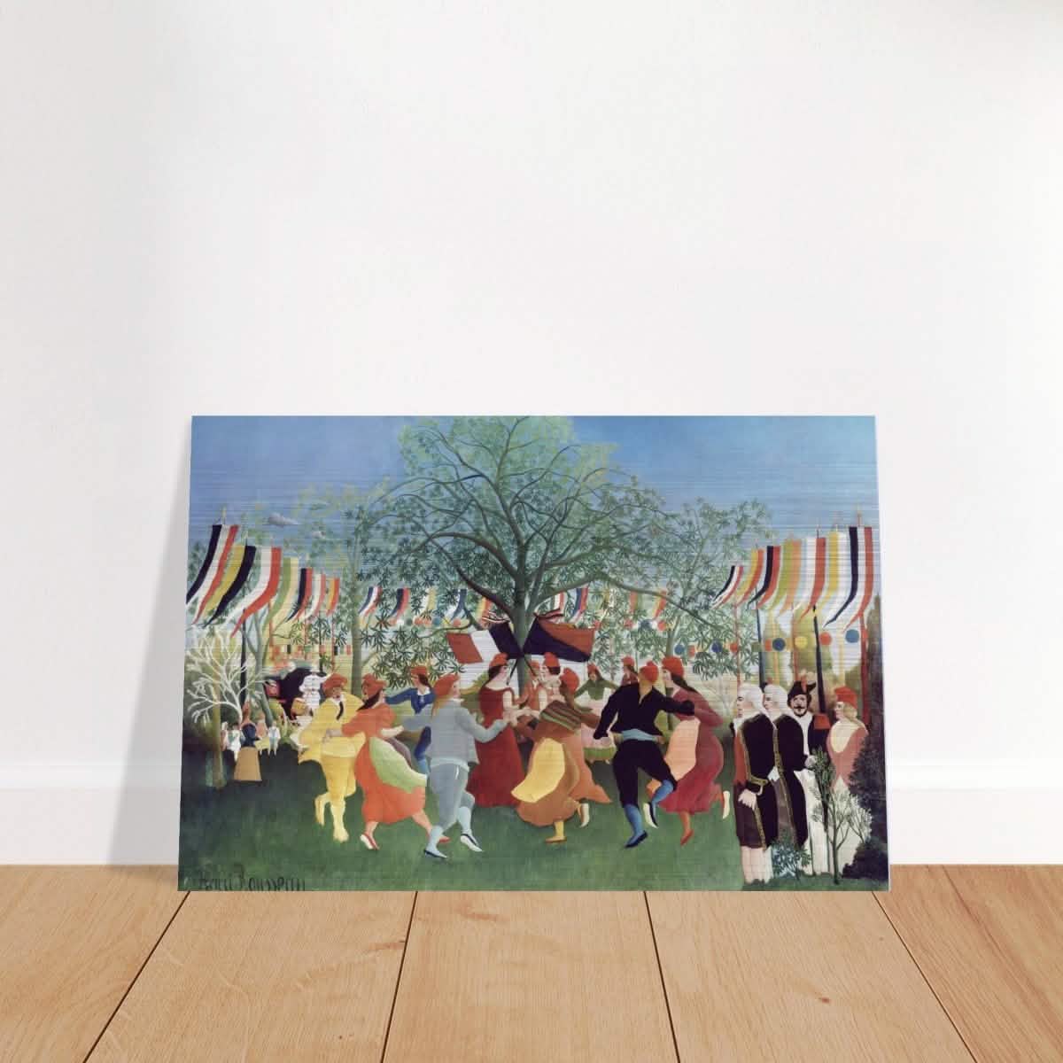 A Centennial of Independence by Henri Rousseau | Naïve Vintage art print - Brushed Aluminum Print - 60x90 cm / 24x36″ -