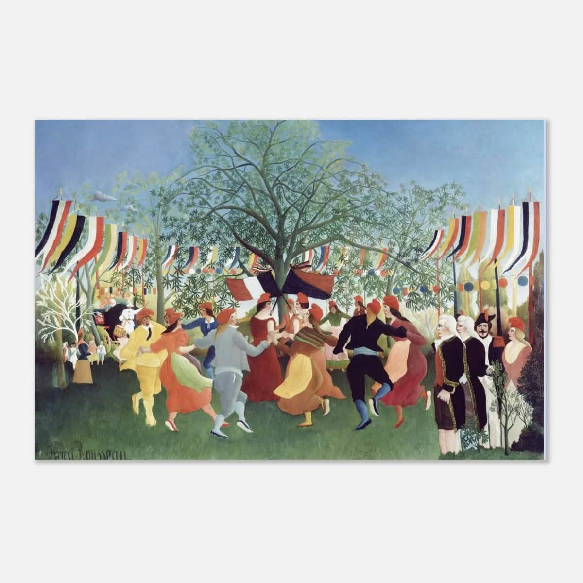 A Centennial of Independence by Henri Rousseau | Naïve Vintage art print - Aluminum Print - 40x60 cm / 16x24″ -