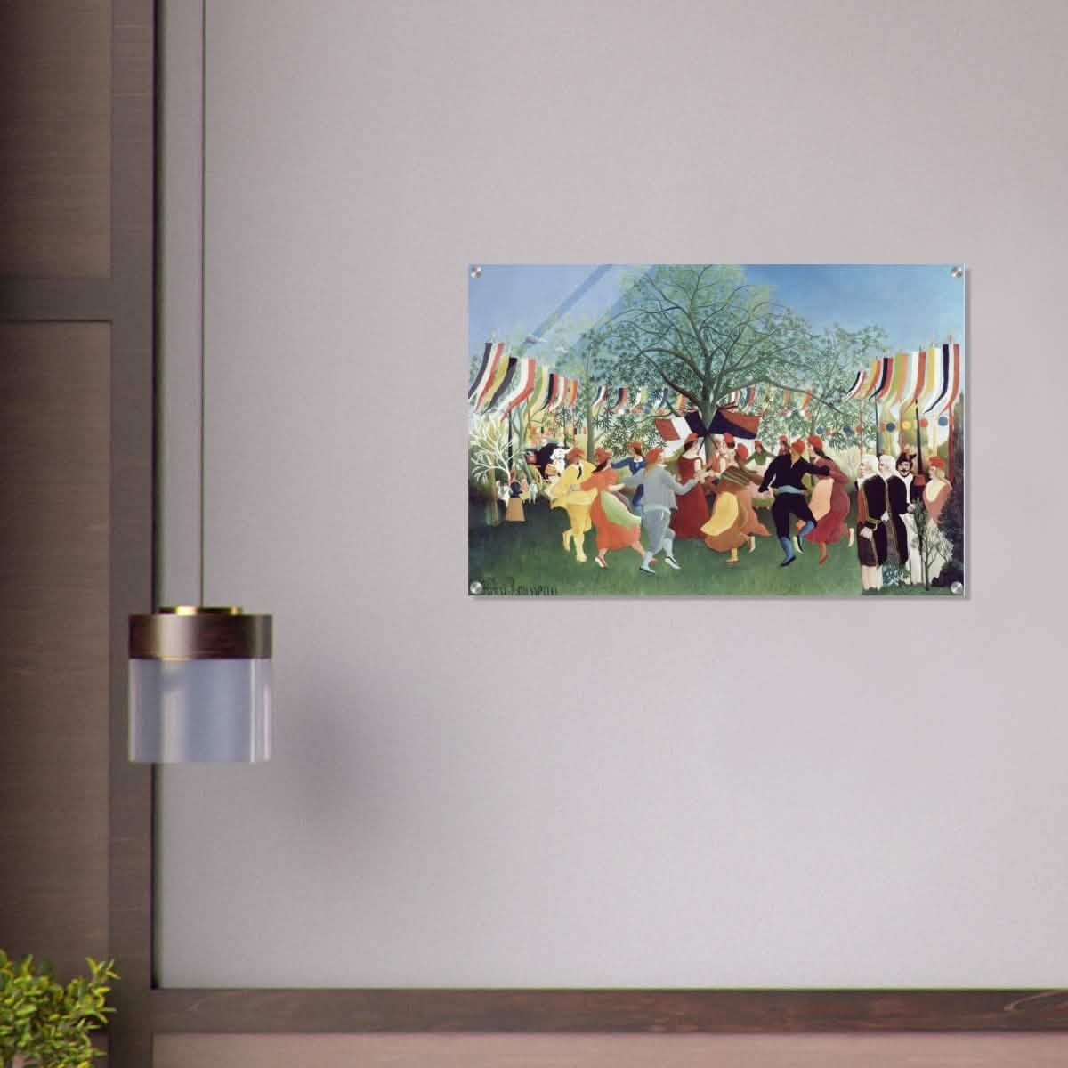 A Centennial of Independence by Henri Rousseau | Naïve Vintage art print - Acrylic Print - 60x90 cm / 24x36″ -