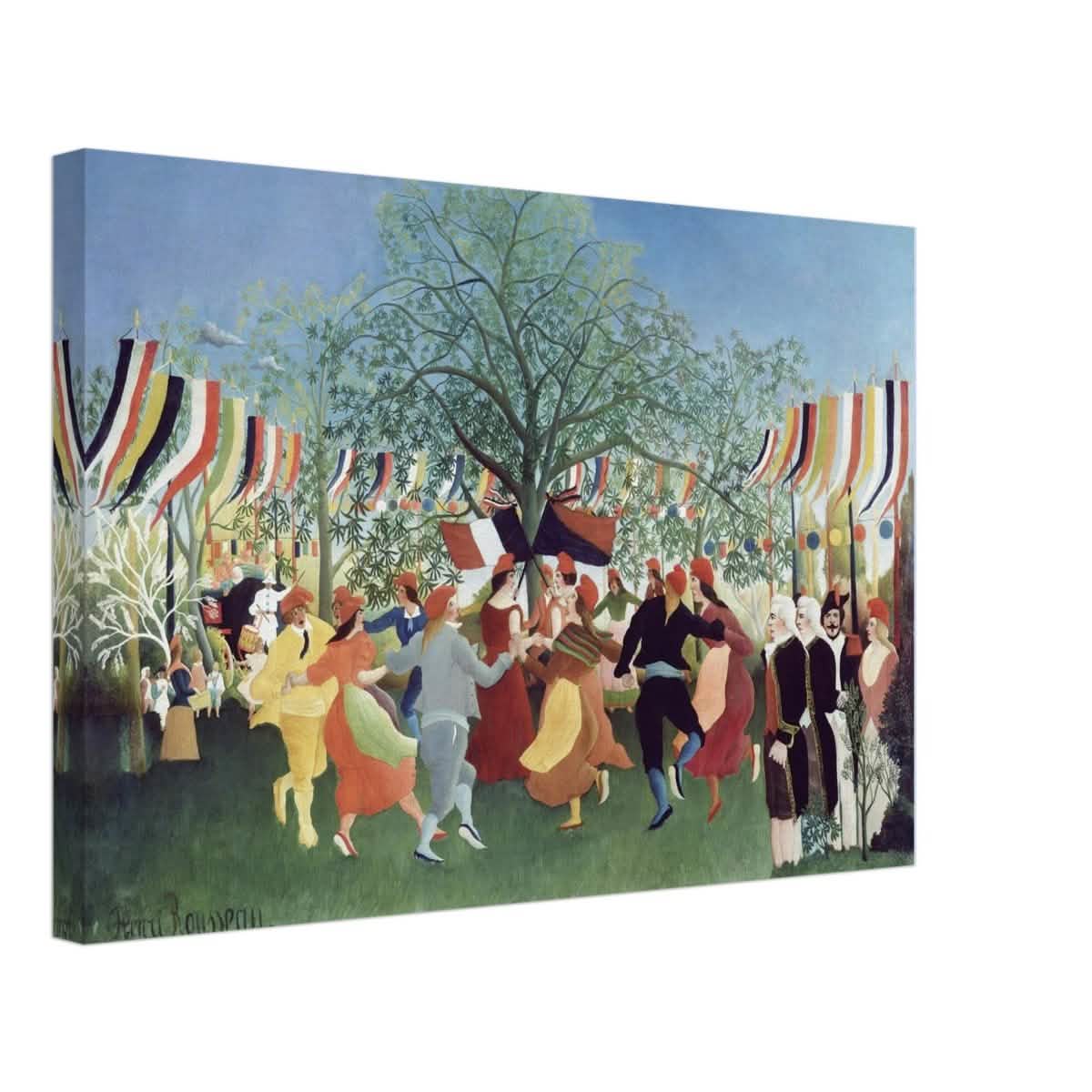A Centennial of Independence by Henri Rousseau | Naïve Vintage art print - Canvas - 40x60 cm / 16x24″ - Thick