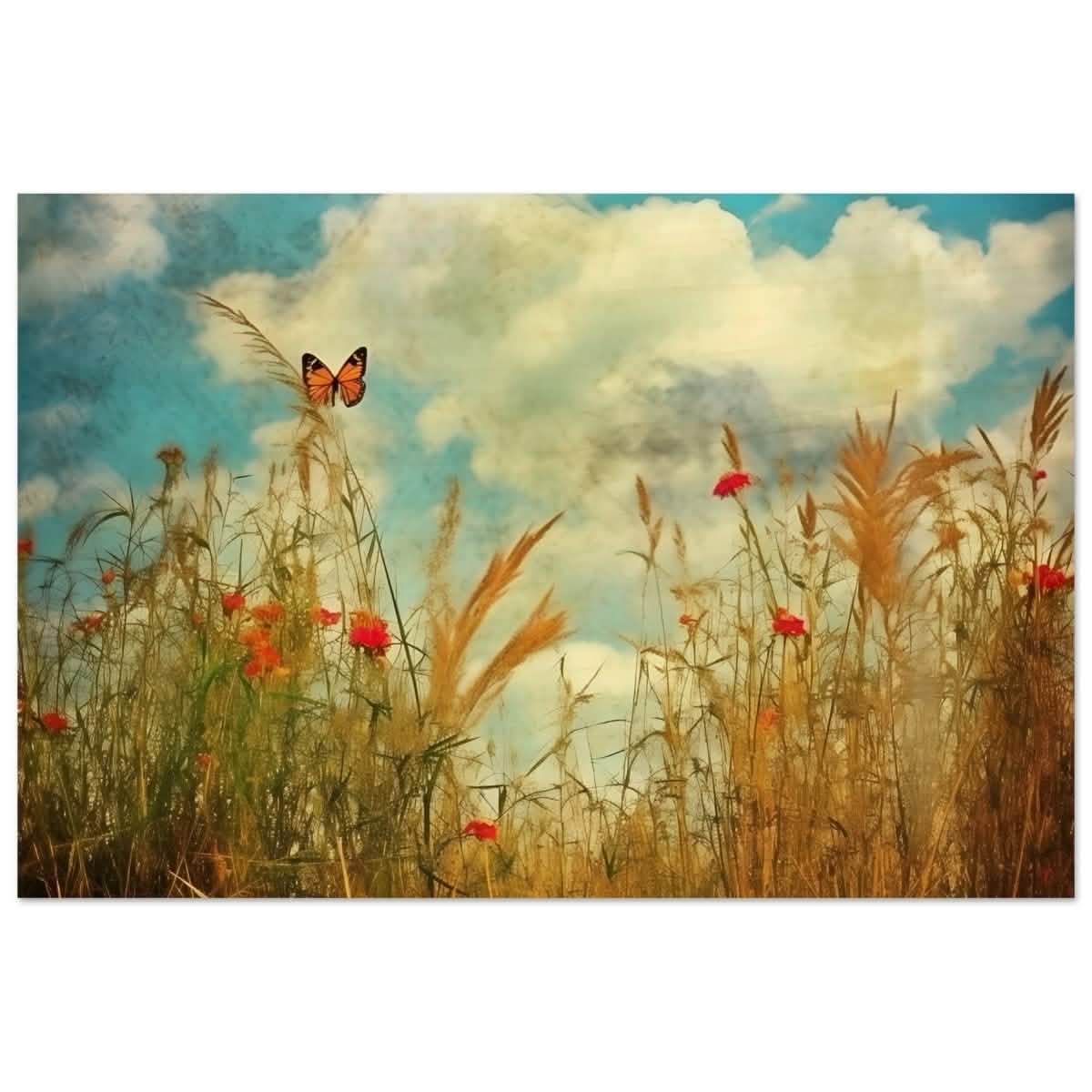 A Dance in the Wild | Contemporary Nature wall art Print - Wood Prints - 50x75 cm / 20x30″ -