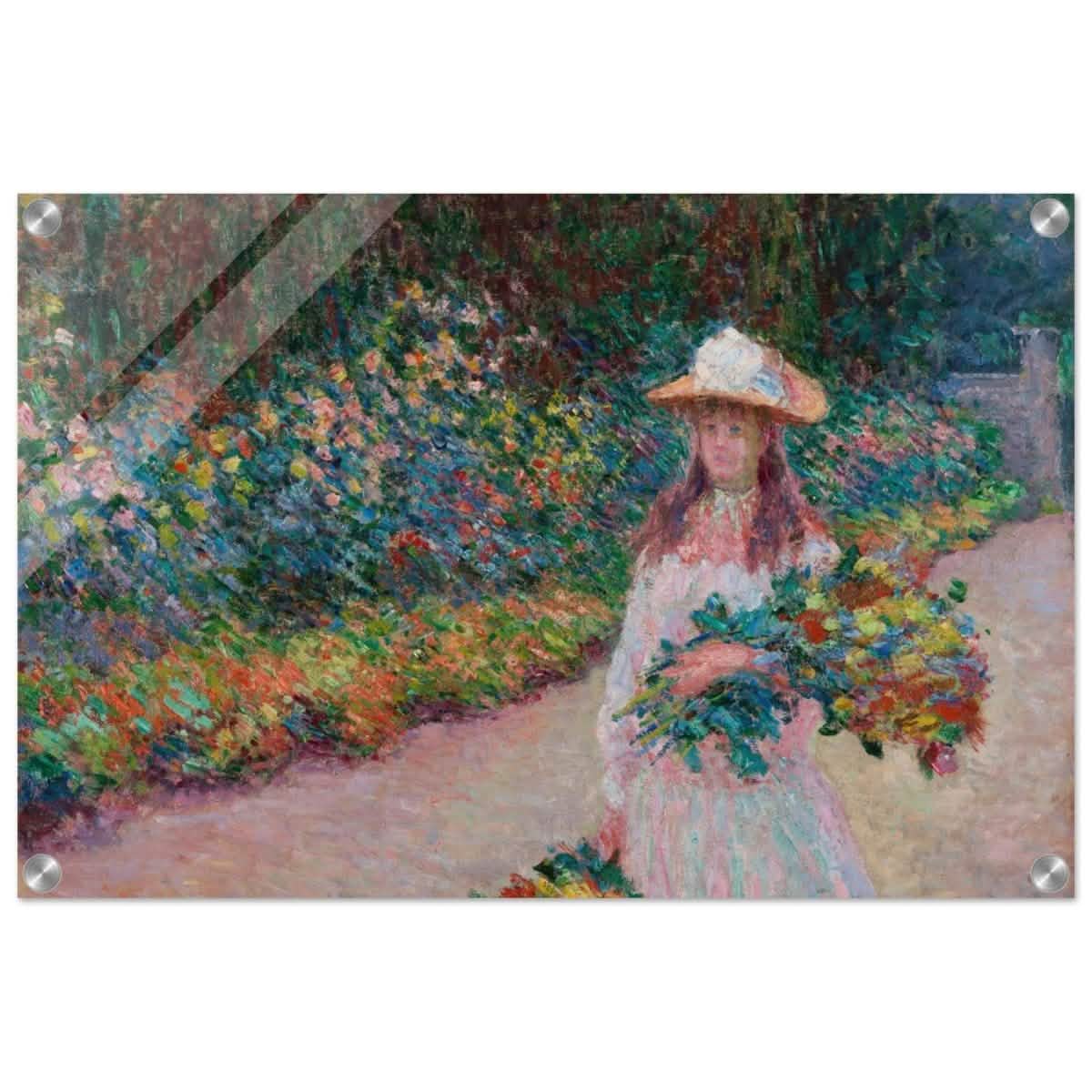 A Girl in the Garden | Vintage Art Wall art print - Acrylic Print - 40x60 cm / 16x24″ -