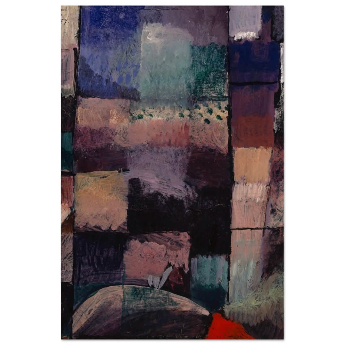 About a motif from Hammamet (1914) by Paul Klee | Vintage wall art print - Wood Prints - 40x60 cm / 16x24″ -