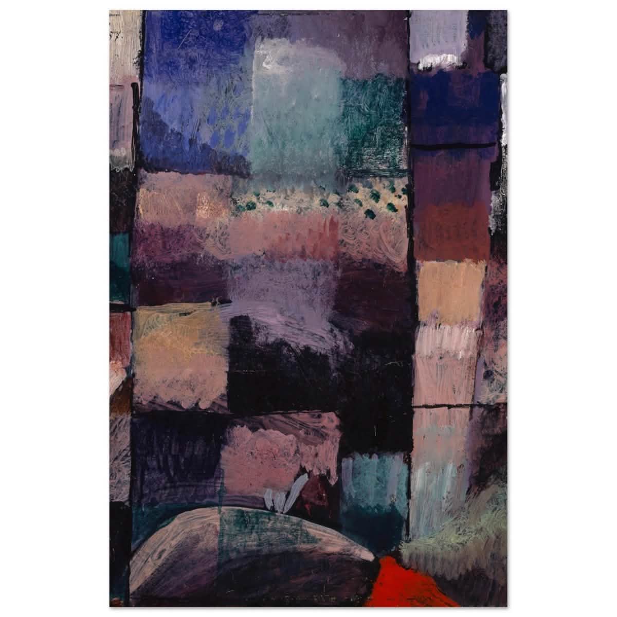 About a motif from Hammamet (1914) by Paul Klee | Vintage wall art print - Aluminum Print - 40x60 cm / 16x24″ -