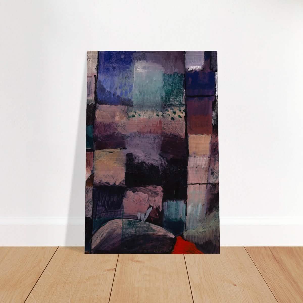 About a motif from Hammamet (1914) by Paul Klee | Vintage wall art print - Brushed Aluminum Print - 30x45 cm / 12x18″ -