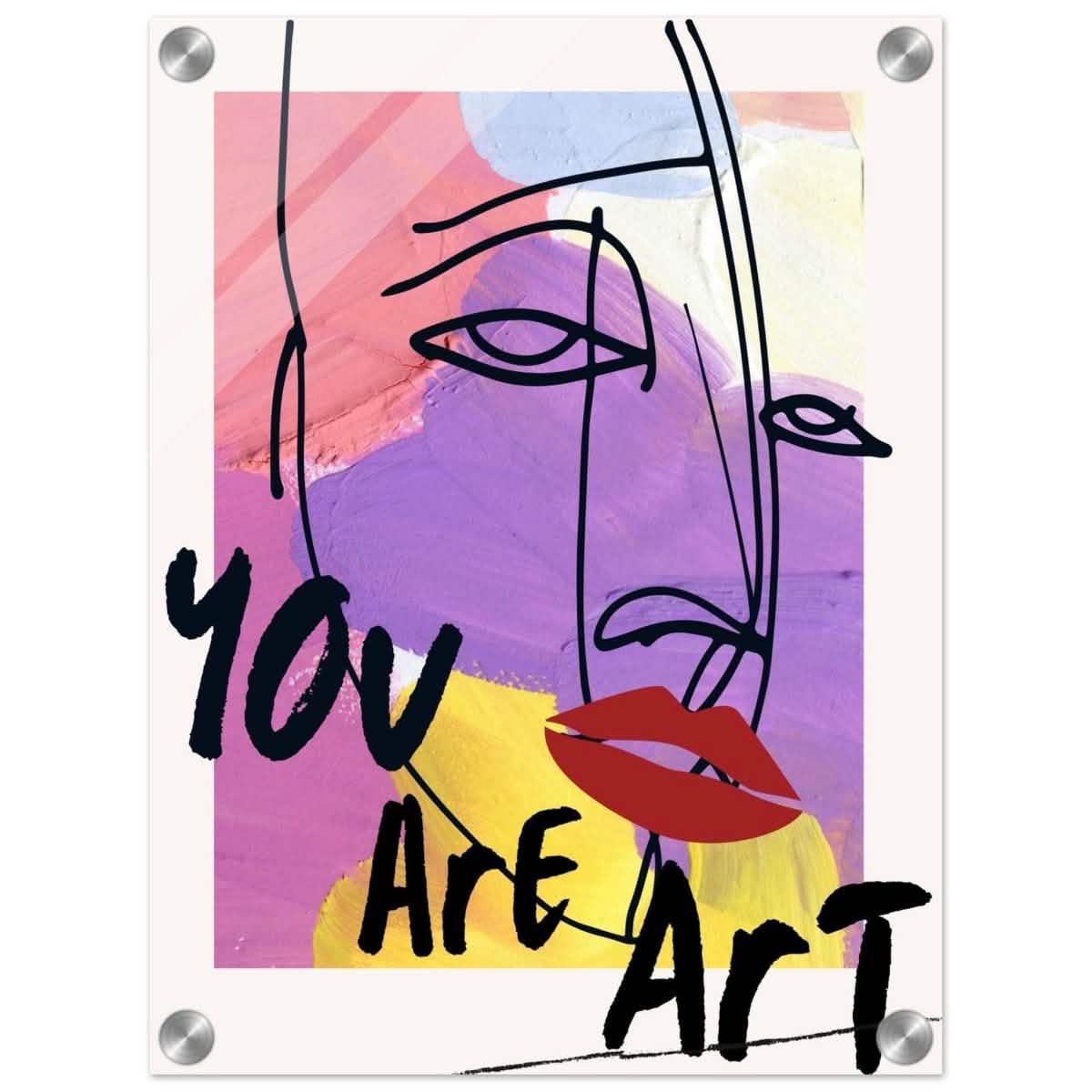 Abstract Expression: You Are Art | Wall art Print - 30x40 cm / 12x16″ - Acrylic Print -