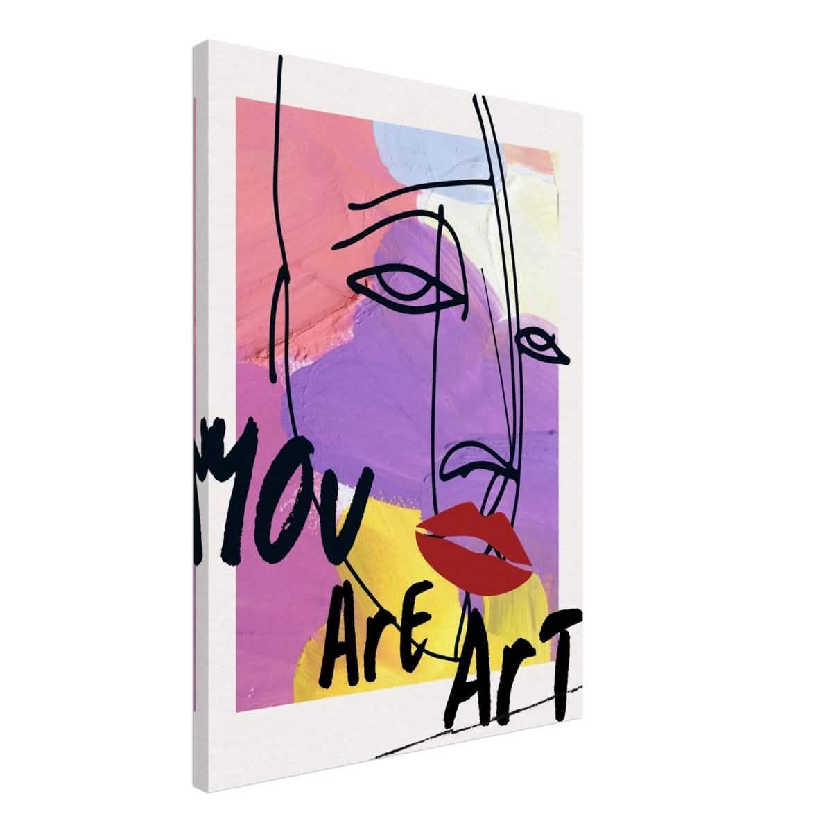 Abstract Expression: You Are Art | Wall art Print - 50x70 cm / 20x28″ - Canvas -