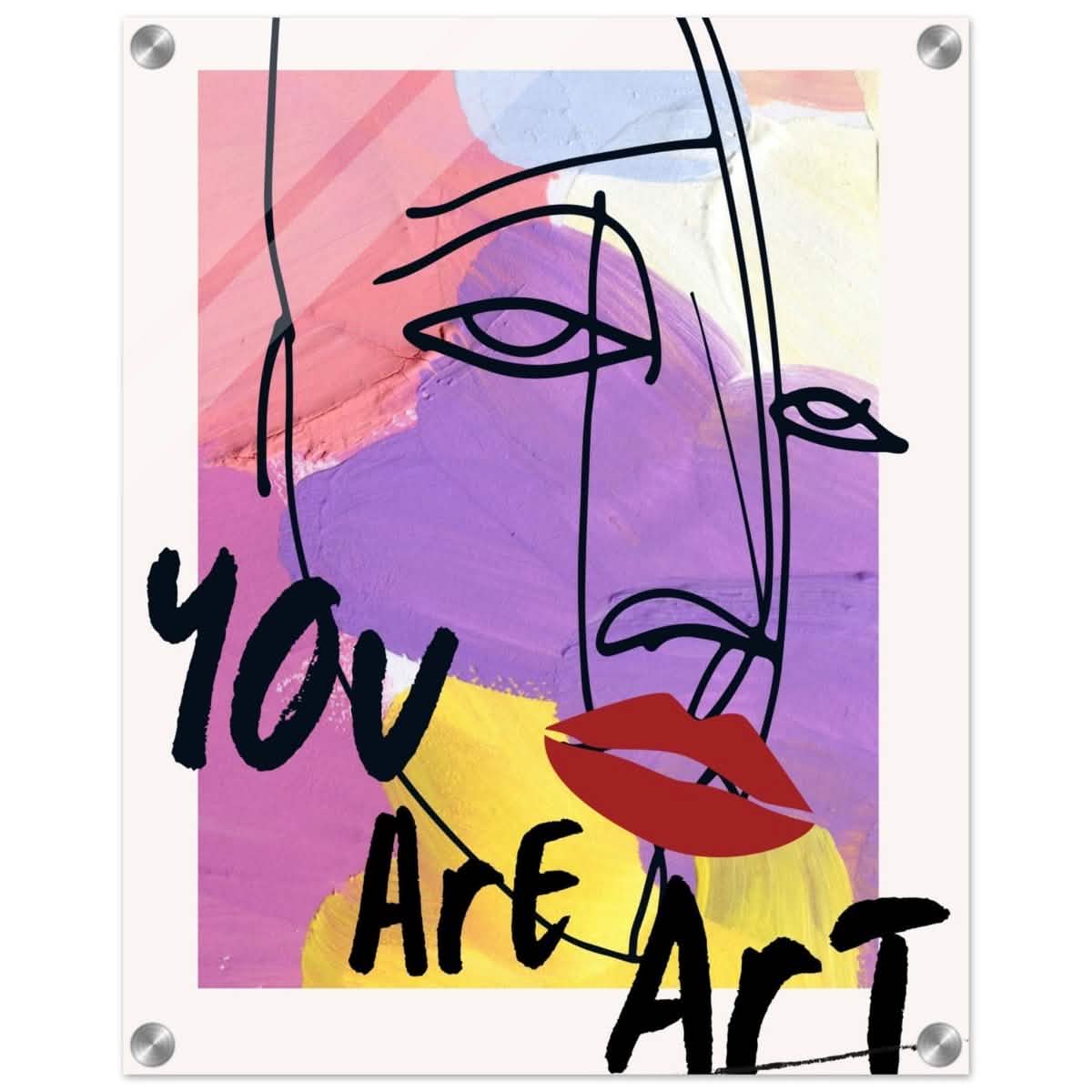 Abstract Expression: You Are Art | Wall art Print - 40x50 cm / 16x20″ - Acrylic Print -