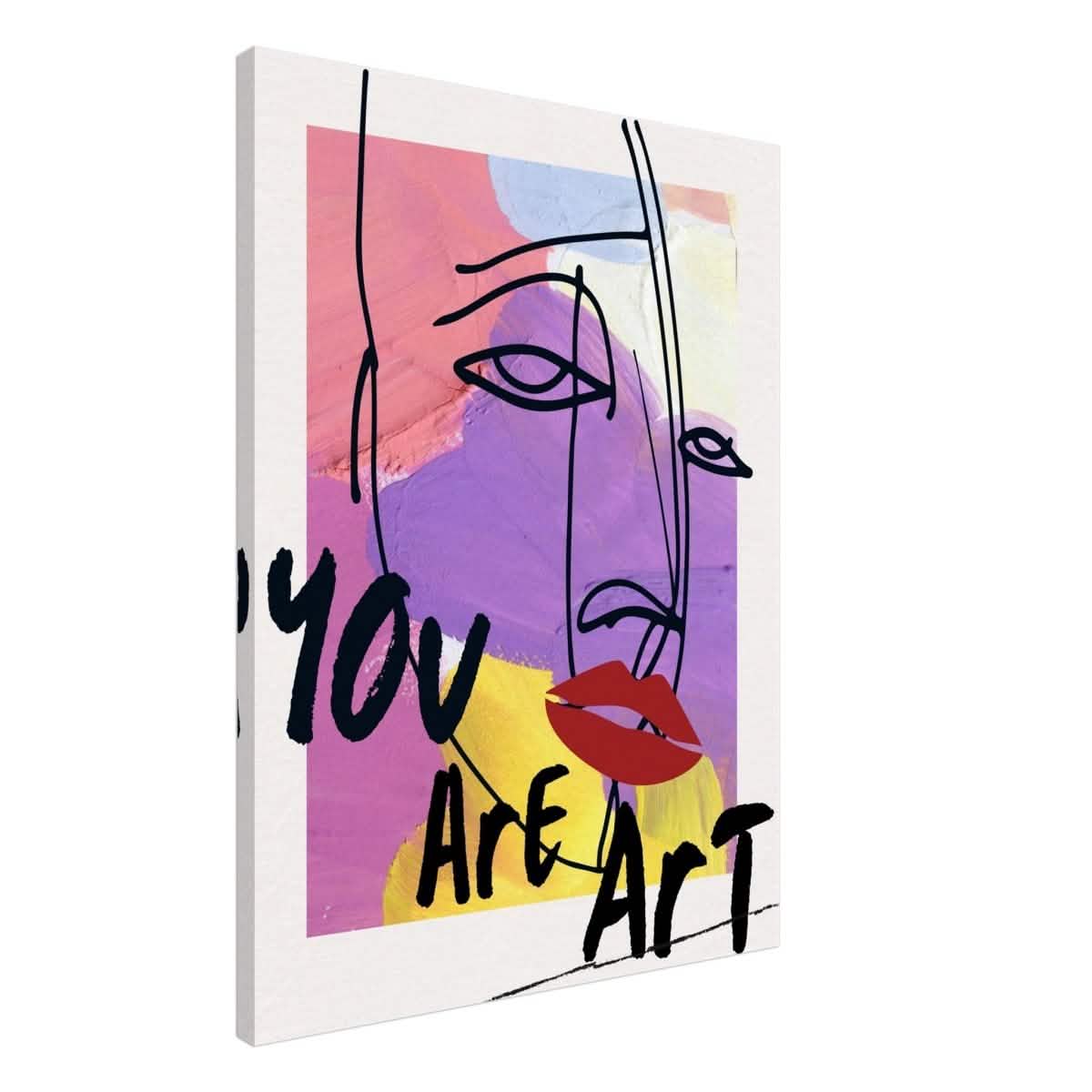 Abstract Expression: You Are Art | Wall art Print - 60x80 cm / 24x32″ - Canvas -
