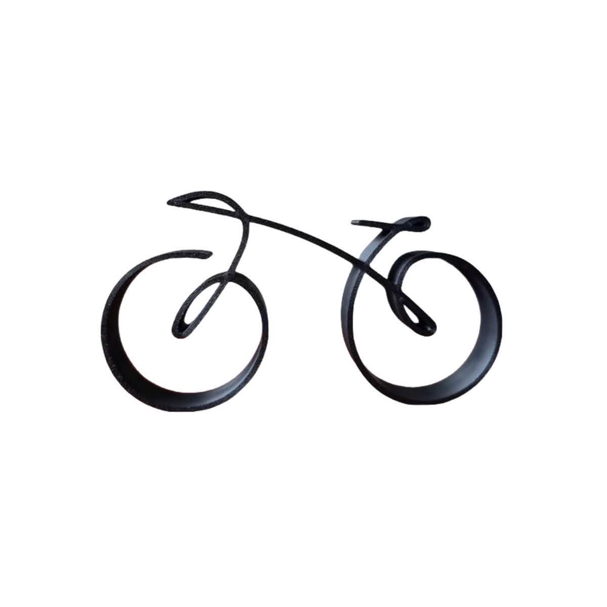 Abstract Line Sculpture – Minimalist Acrylic Bike Ornaments - Bicycle A - Large Size -