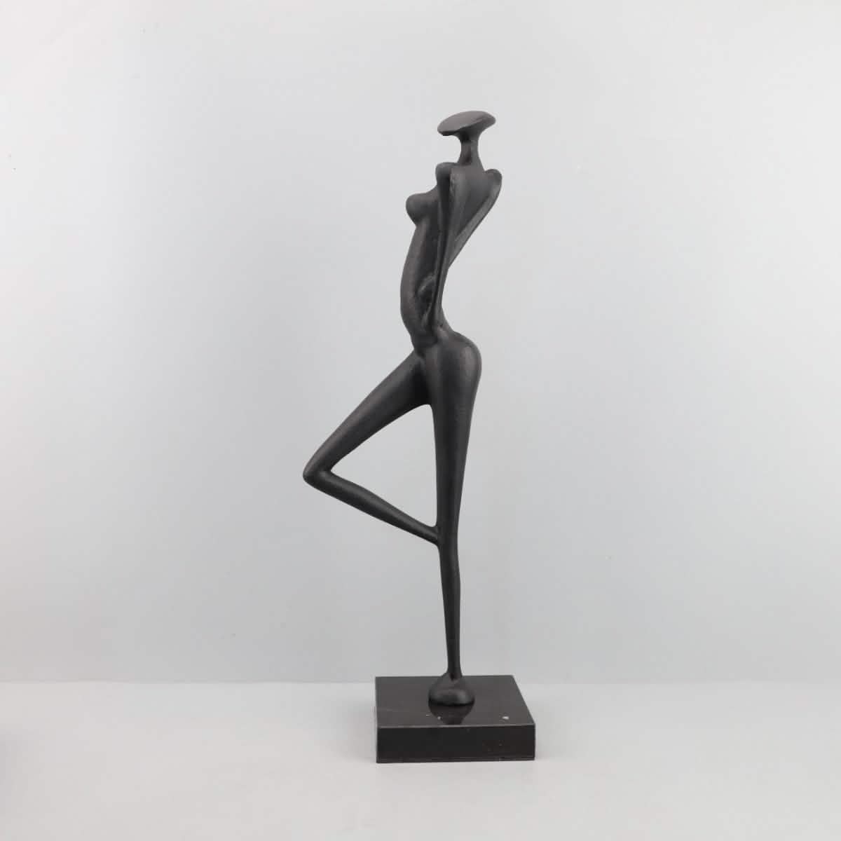 Abstract Metal Figurine Sculpture – Modern European Art Décor - 18x12x49CM -