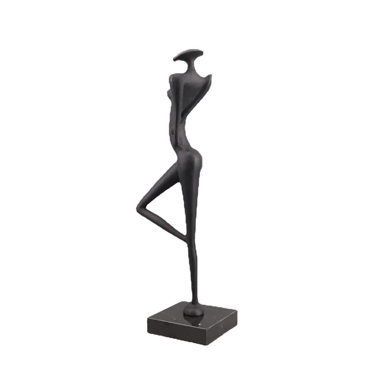 Abstract Metal Figurine Sculpture – Modern European Art Décor - 18x12x49CM -