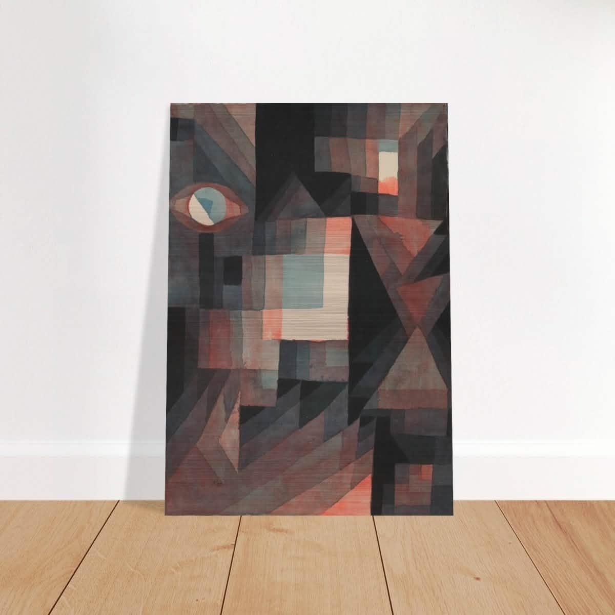 Abstract Vintage Red and Green Gradient by Paul Klee Wall art - Brushed Aluminum Print - 70x100 cm / 28x40″ -