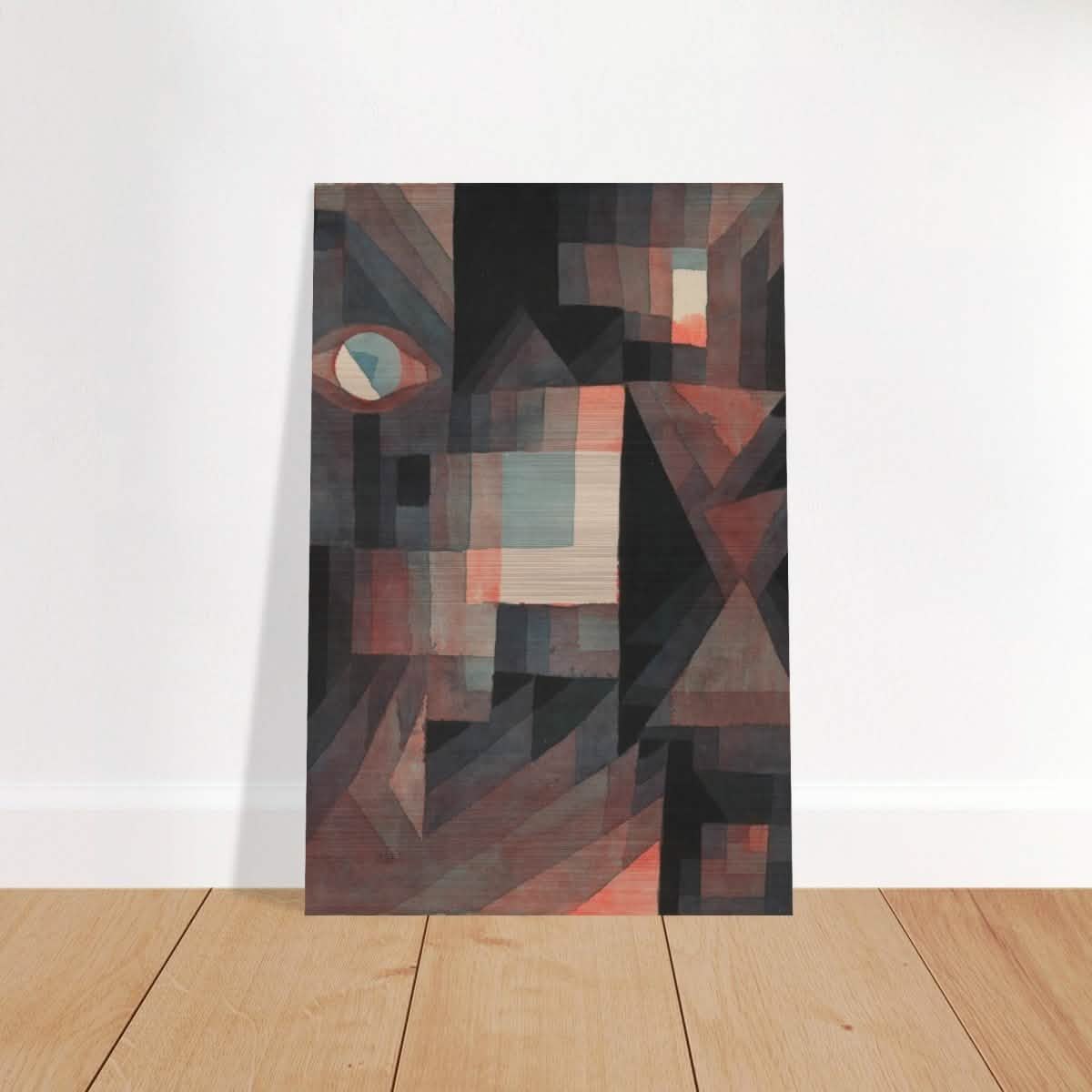 Abstract Vintage Red and Green Gradient by Paul Klee Wall art - Brushed Aluminum Print - 50x75 cm / 20x30″ -