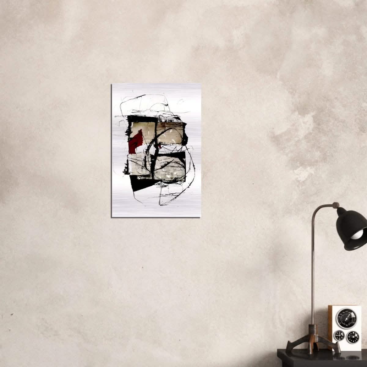 Abstract Wall art by Kitty Sabatier - Brushed Aluminum Print - 40x60 cm / 16x24″ -