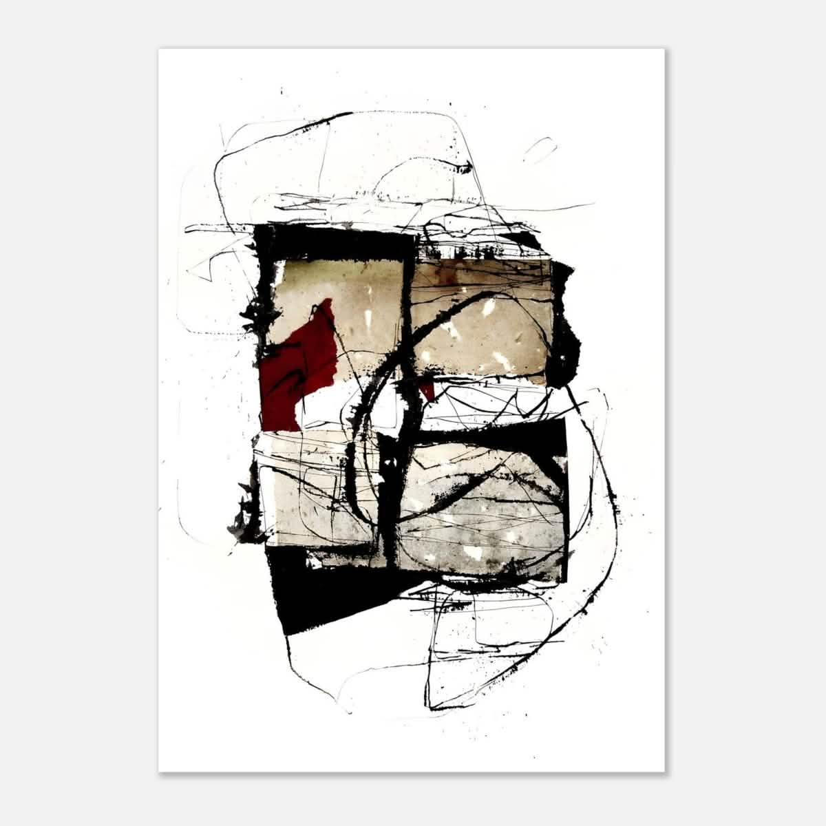 Abstract Wall art by Kitty Sabatier - Aluminum Print - 70x100 cm / 28x40″ -