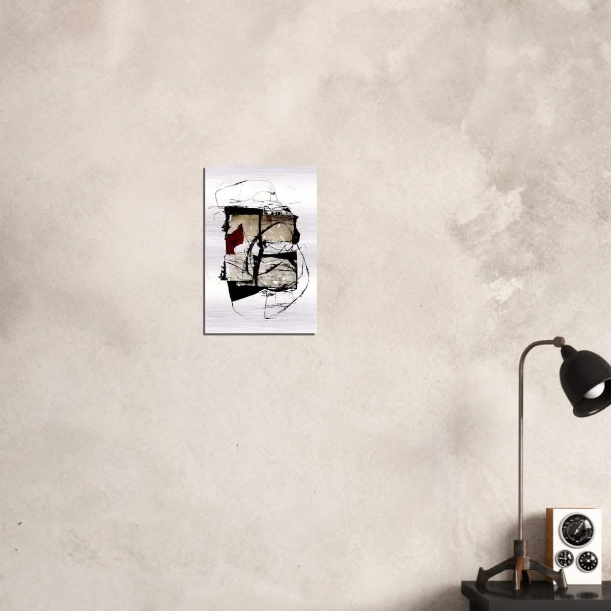 Abstract Wall art by Kitty Sabatier - Brushed Aluminum Print - 30x45 cm / 12x18″ -