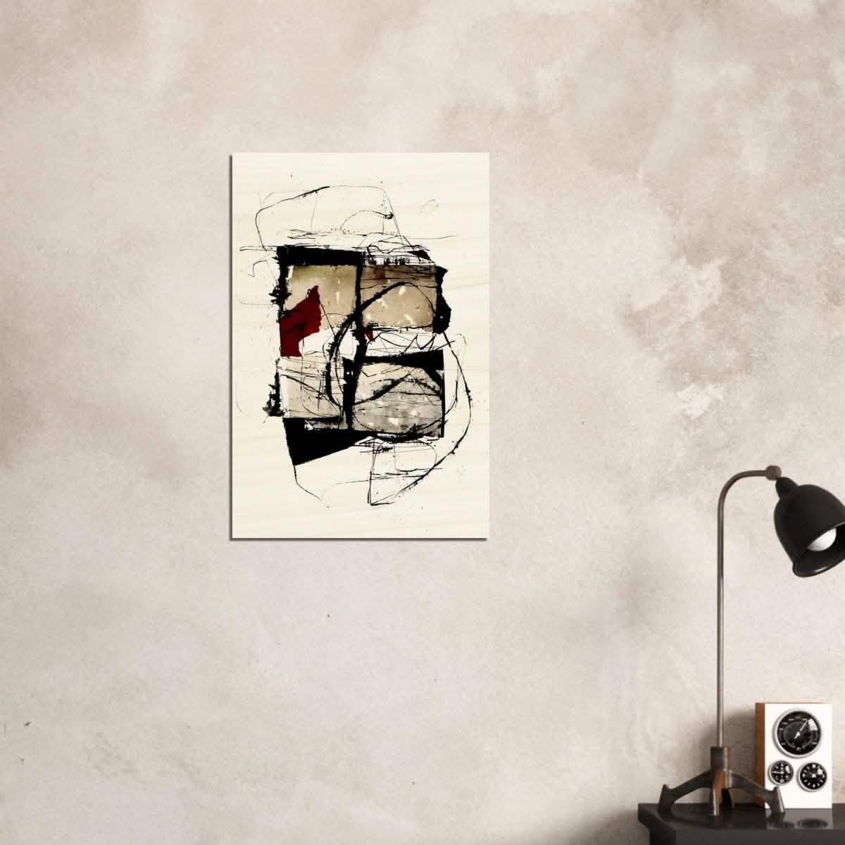 Abstract Wall art by Kitty Sabatier - Wood Prints - 50x75 cm / 20x30″ - 10 mm