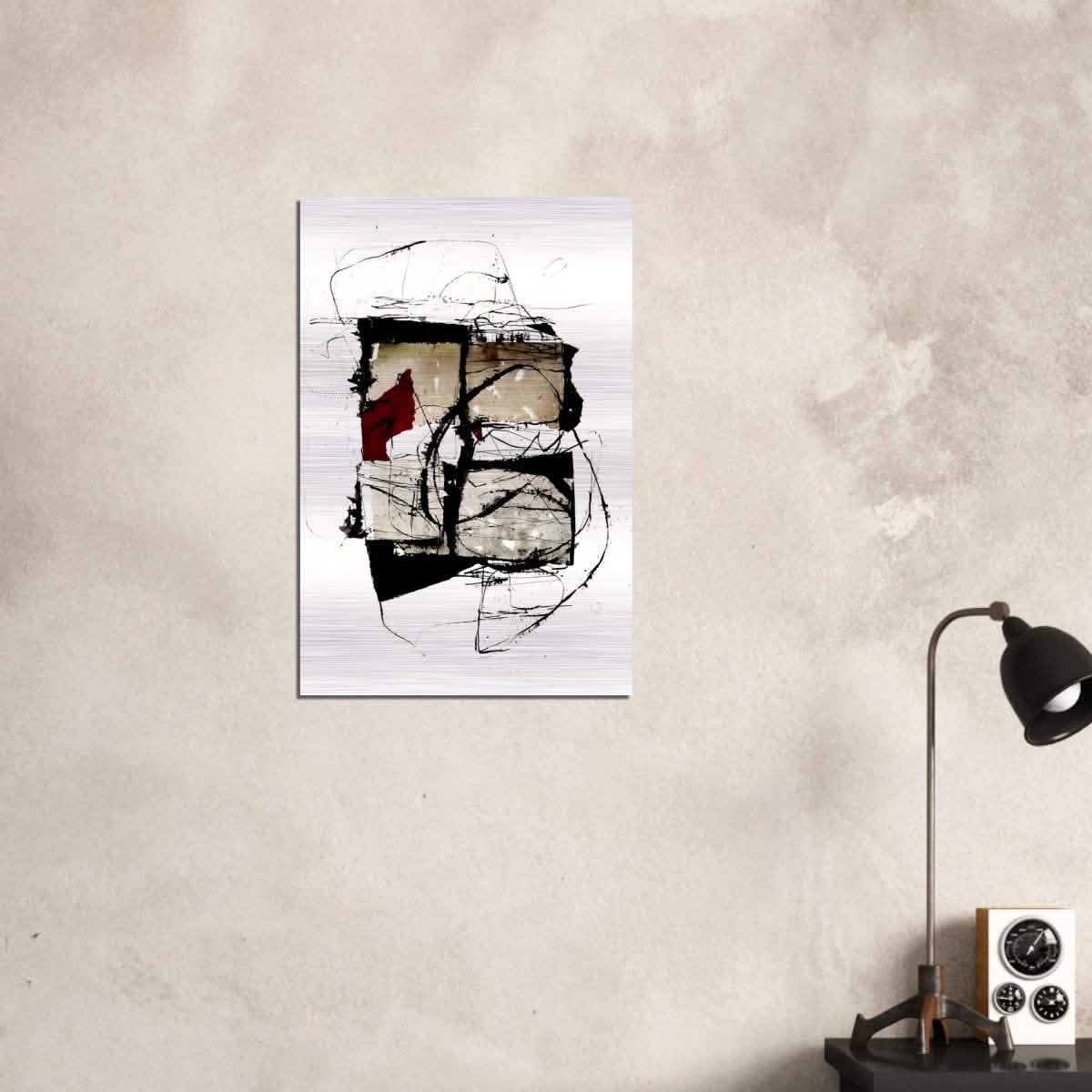 Abstract Wall art by Kitty Sabatier - Brushed Aluminum Print - 50x75 cm / 20x30″ -