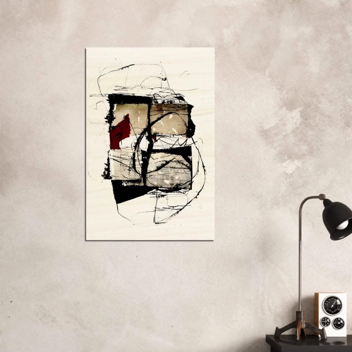 Abstract Wall art by Kitty Sabatier - Wood Prints - 60x90 cm / 24x36″ - 20 mm