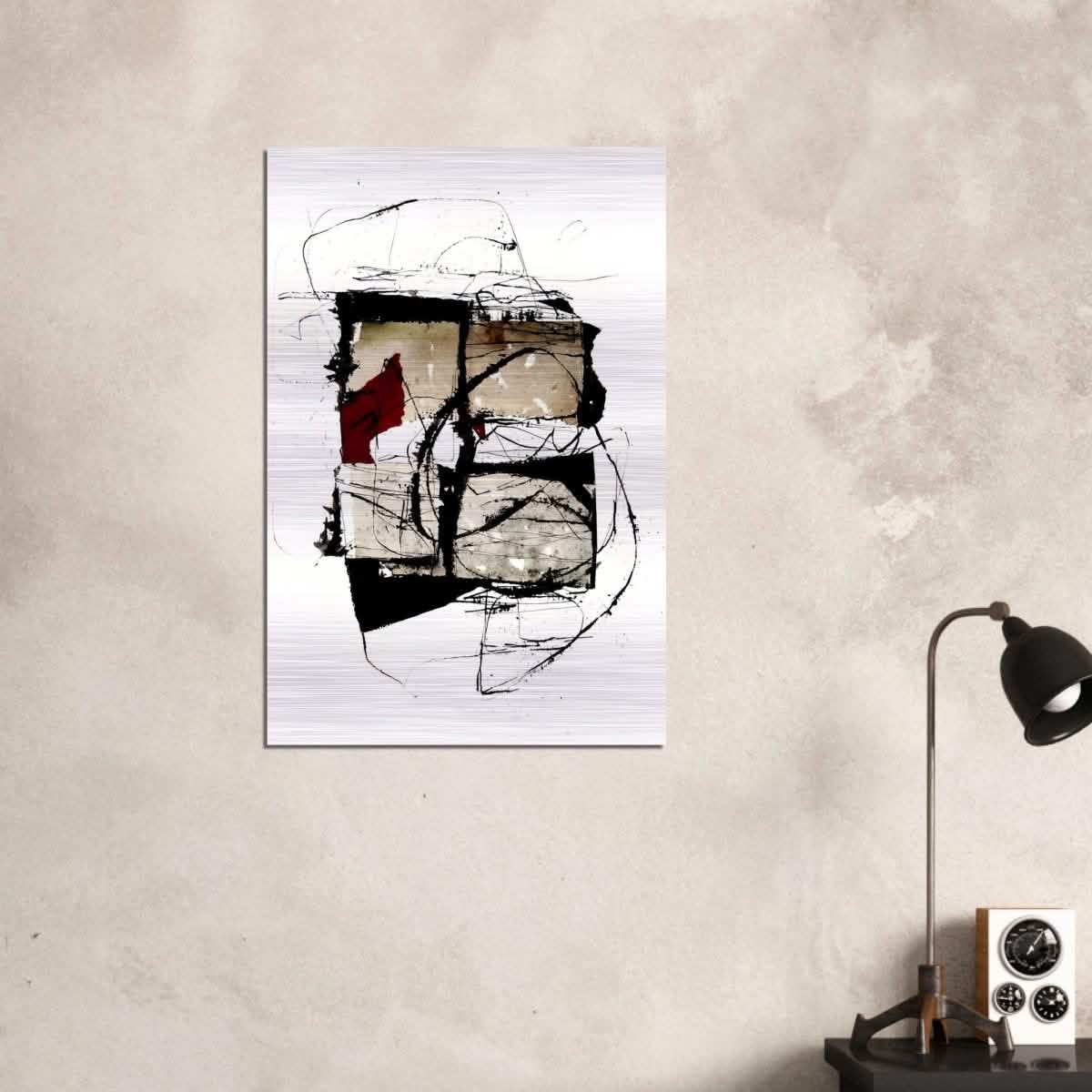 Abstract Wall art by Kitty Sabatier - Brushed Aluminum Print - 60x90 cm / 24x36″ -