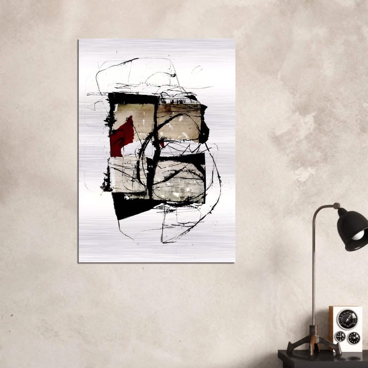 Abstract Wall art by Kitty Sabatier - Brushed Aluminum Print - 70x100 cm / 28x40″ -