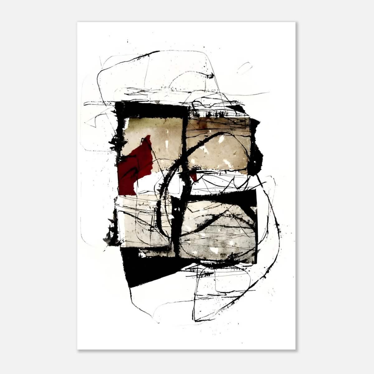 Abstract Wall art by Kitty Sabatier - Aluminum Print - 50x75 cm / 20x30″ -