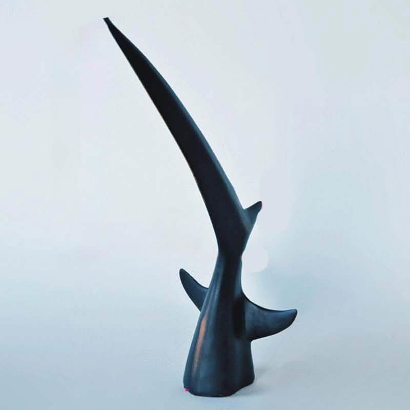 Abstract Whale Tail Resin Sculptures – Modern Ocean - Inspired Home Décor Ornaments - Rising Wave Tail -