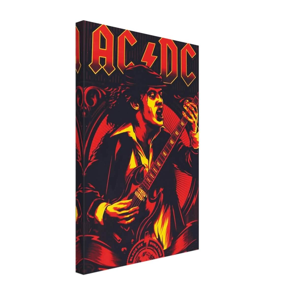 AC/DC – Black Ice World Tour Tribute Artwork - 30x45 cm / 12x18″ - Canvas -