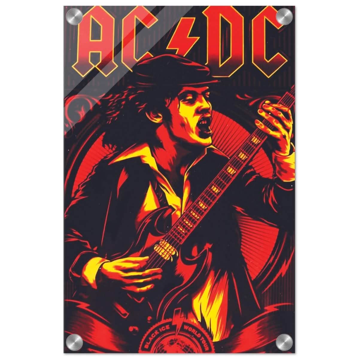 AC/DC – Black Ice World Tour Tribute Artwork - 30x45 cm / 12x18″ - Acrylic Print -