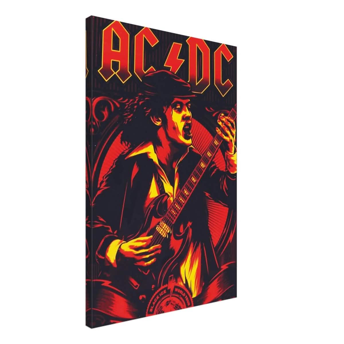 AC/DC – Black Ice World Tour Tribute Artwork - 50x75 cm / 20x30″ - Canvas -